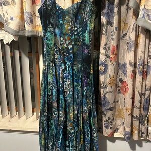 Elegant Multicolor Floral Dress